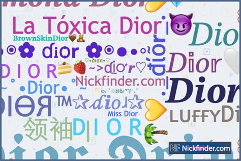 nicknames for dior|middle names for dior.